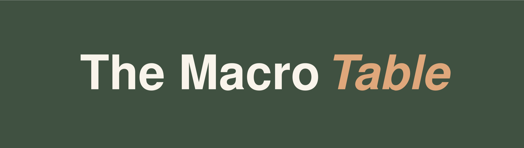 The Macro Table